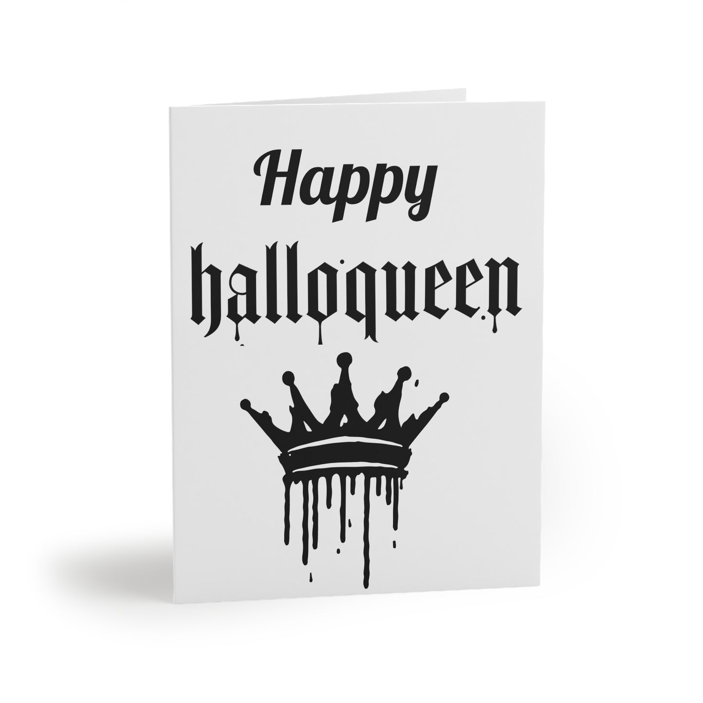 Halloween Greeting Cards Set - Happy Halloqueen, Spooky Cards, Unique Greetings